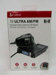 Cobra 19 Ultra AM/FM Kompaktowe rekreacyjne radio cb 4W 40 kanałów ZAPIECZĘTOWANE - Zdjęcie 1 z 13