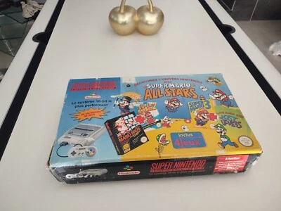 Super Nintendo Console Pack Super Mario All Stars FRA bon état - Photo 1/4