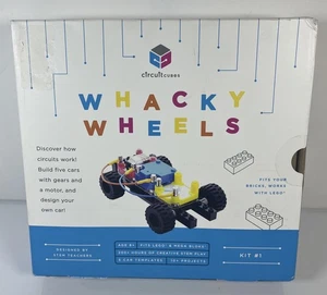 Circuit Cubes Wacky Wheels #1 STEM Kit Build 5 Cars With Gears & Motor Ages 8+ - Picture 1 of 4