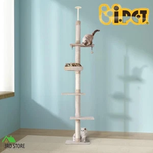 i.Pet Cat Tree 290cm Tower Scratching Cats Post Scratcher Floor to Ceiling Bed - Picture 1 of 12