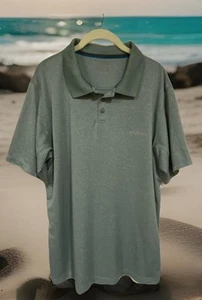 Columbia Sportswear Green Polo Shirt Short Sleeve Size Large EUC - Picture 1 of 4