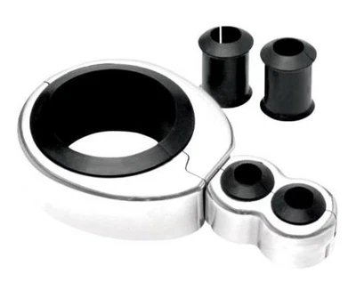 Abrazadera de cable Motion Pro - 1 1/4 pulgada.-1 1/2 pulgada. Doble acelerador/embrague - PWC cromado Foto 1 de 4