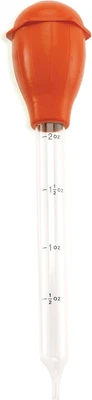 Roasting Deluxe Heat Resistant Turkey Baster, High-Heat Tempered Glass with Sili - Image 1 of 4