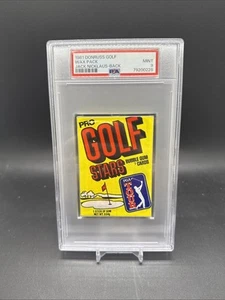 1981 Donruss Golf Wax Pack Unopened Jack Nicklaus Back PSA 9 MT Pop 7 - Picture 1 of 2