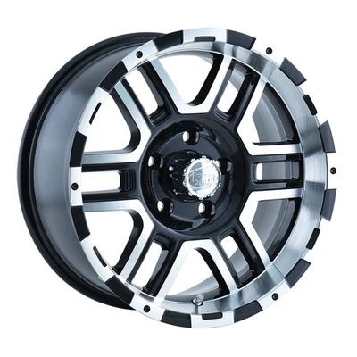 ION ALLOY 179 Rim 18X9 8X165.1 Offset 12 Black W/Machined Face (Quantity of 1) - Image 1 of 2