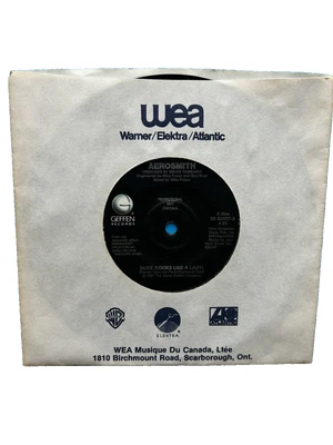 AEROSMITH: Dude (Looks Like A Lady) b/w Simoriah / PROMO 7” 45 - Image 1 of 3
