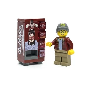Lego Custom Dr Pepper Soda Vending Machine made using LEGO parts City Modular - Picture 1 of 2