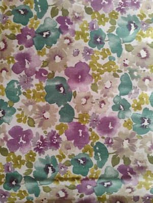 Tela para cortinas de algodón estampada Waverly Shi-Shi en orquídea 55"X46" Foto 1 de 2