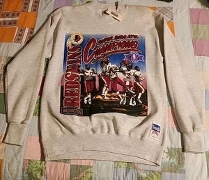 Vintage 1991 Washington Redskins Super Bowl XXVI Champions By Nutmeg 90’s Neu mit Etikett - Bild 1 von 5