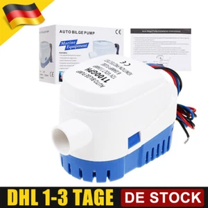 12V 1100GPH Bilgepumpe Lenzpumpe Bilgenpumpe Pumpe Automatische Mit Schalter - Bild 1 von 10