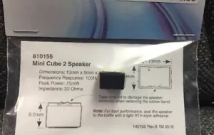 Soundtraxx 810155 Mini Cube2 32 Ohm Speaker & baffle MODELRRSUPPLY $5 offer - Picture 1 of 2