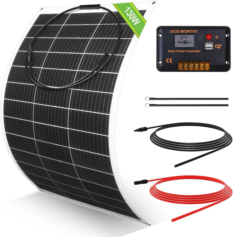 100w 130w Semiflexibles Mono-solarpanel Solarmodul für Wohnmobil Wohnmobile