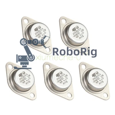 5PCS TRANSISTOR ST TO-3 2N3055 NPN AF Amp Audio Power Transistor 15A/60V - Image 1 of 4