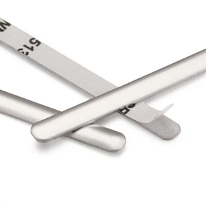 50 piezas Alambre flexible de aluminio plateado alambre flexible lazos giratorios puente alambre artesanal 85x5 mm - Imagen 1 de 8