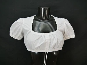 Gr.36 Dirndlbluse weiß Bluse für Dirndl Stockerpoint mit Spitze B10201 - Bild 1 von 4
