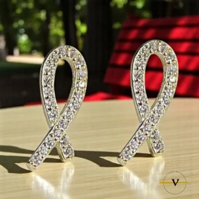 ORECCHINI DONNA A FIOCCO ARGENTO 925 RODIATI E ZIRCONI VINCENT PAUL - Immagine 1 di 4