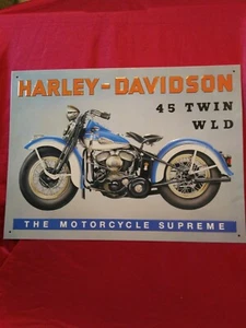 Harley Davidson 45 Twin WLD Sign - Picture 1 of 10