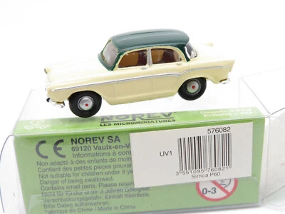 321HO /33 - Norev H0 576082 - Simca P60 beige/grün - top in OVP - Bild 1 von 4