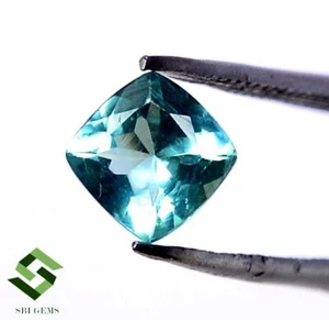 5x5 MM Naturale Apatite Taglio Cushion 0.60 Cts Sfaccettato Non Trattato Loose - Picture 1 of 7