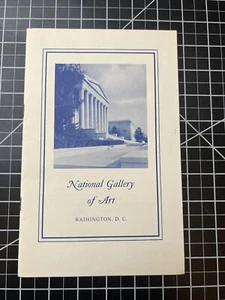 Folleto de la Galería Nacional de Arte 1951 Washington DC mapa turístico folleto guía - Imagen 1 de 10