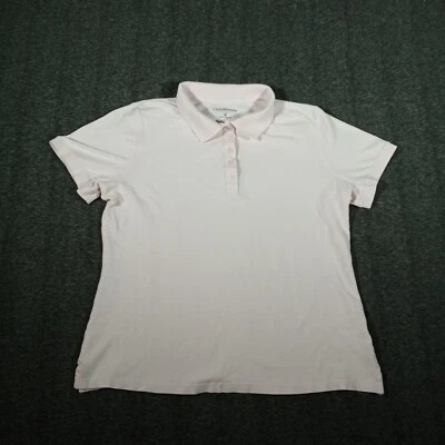 Camisa Polo Croft Barrow Para Mujer Rosa Mediana Manga Corta Clásica Preppy Todos los Días Foto 1 de 4