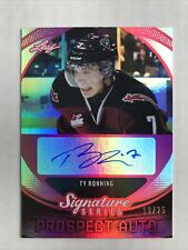 2015 Leaf Signature Series Pink Prospect Autograph Refractor Ty Ronning #19/25