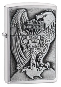 Zippo 200HD-H231, Harley Davidson Motorcycles Emblem Lighter, HP Chrome Finish - Picture 1 of 3