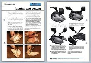 Jointing & Boning - Know-How - Working Woman's 1980s Recipe Card - Picture 1 of 1