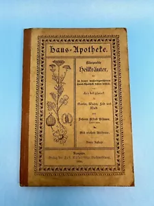 1895 Haus Apotheke Deutsche Medizin Apothekenbuch Heilpflanzenkennzeichnung - Bild 1 von 6