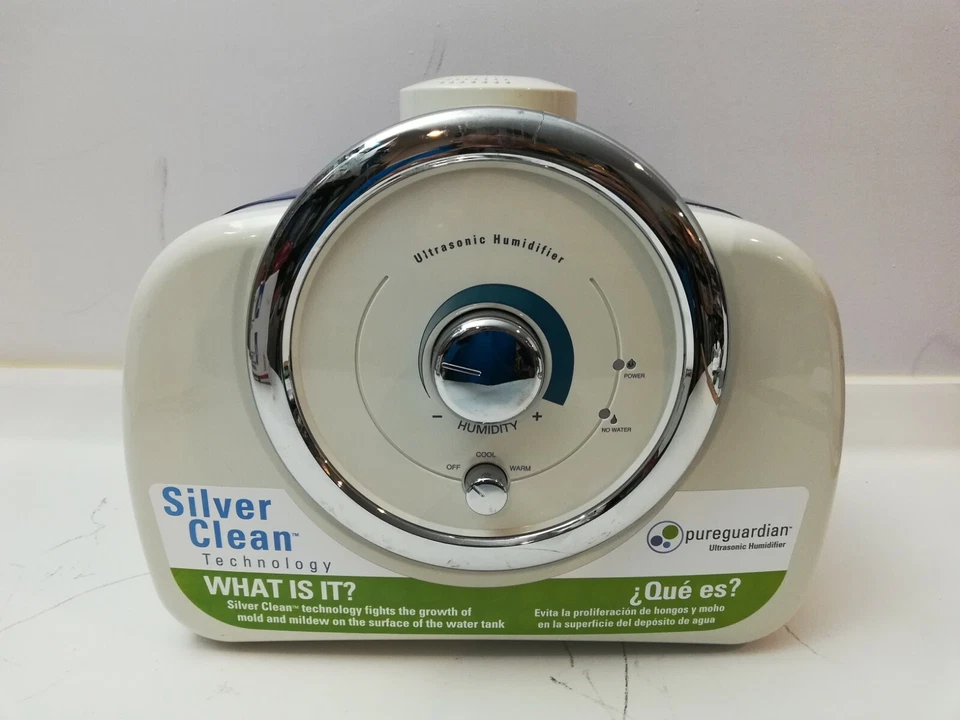PureGuardian Technologies Ultrasonic Humidifier Silver Clean tech H2000B 72-Hour - Image 1 of 4