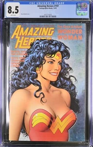 Amazing Heroes #197 (12/91) CGC 8.5 VF+ Bolland Wonder Woman Rare HTF! - Picture 1 of 2