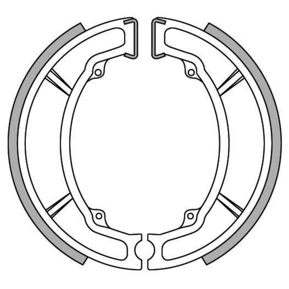 Zapatas de freno traseras Newfren para Yamaha TT350 1986-1996 Foto 1 de 1