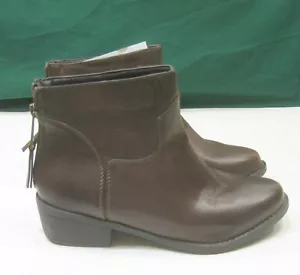 stivaletto donna punta tonda tacco blocco 1,5" marrone nuovo taglia 6 - Foto 1 di 4