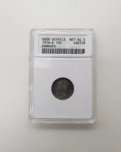 1916-D Mercury Dime Net AG 3 10C Rare Coin CJ-27 - Picture 1 of 3