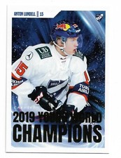 2019-20 Finnish League Cardset 2019 Young World Champions /999 #8 Anton Lundell