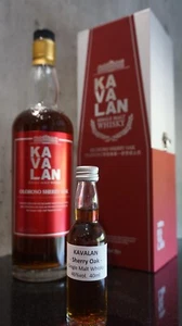 KAVALAN Sherry Oak 40 ml Single Malt Whisky Sample 4 cl Probe Dram - Bild 1 von 5