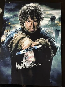 MARTIN FREEMAN AUTOGRAPH Photograph LOTR Picture COA Lord Of the Rings HOBBIT P - Picture 1 of 3