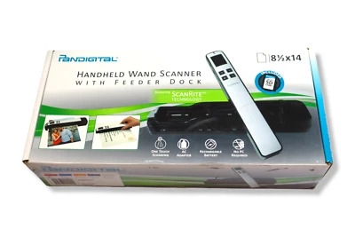Pandigital Handheld Wand Scanner with Feeder Dock Scan Rite Technology Red - Image 1 of 4
