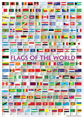 Eurographics Flags of the World 2008 1000 Piece Jigsaw Puzzle - Image 1 of 2