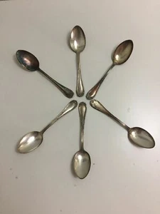 Lot of 6 1877 Niagara Falls Silver Co. Teaspoons Spoons NIAGARA ONE Pattern - Picture 1 of 12