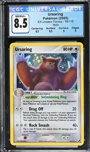 Ursaring CGC 8.5 EX Unseen Forces 18/115 Pokemon Card 2005 Holo  - Picture 1 of 2