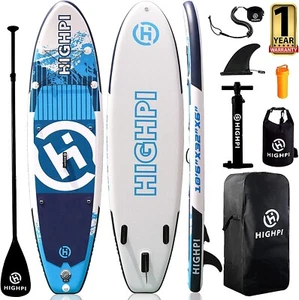 Highpi Inflatable Stand Up Paddle Boards,SUP for All Skill Levels - Picture 1 of 7