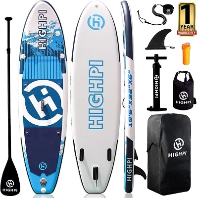 Highpi Inflatable Stand Up Paddle Boards,SUP for All Skill Levels - Image 1 of 4