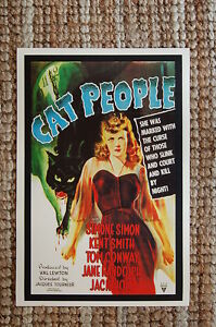 Cat People Lobby Card Movie Poster Simone Simon Kent Smith