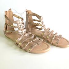 New H&M Rose Gold Comfy Sandals Girls Toddlers Size US 3 (EUR 35) Free Shipping
