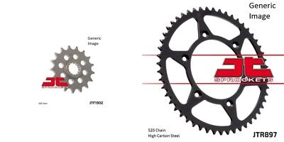 Kit de piñones delanteros y traseros de acero JT SPROCKETS para todoterreno KTM 600 EXC LC4 1993 Foto 1 de 4