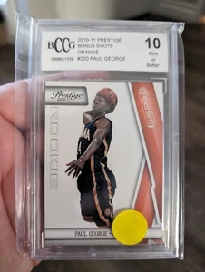 Prestige 2010-2011 Bonus Shots Orange Paul George Rookie Card: BCCG 10 Mint... - Bild 1 von 6