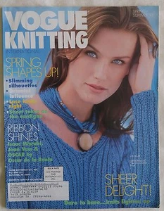 Vogue Knitting Pattern Magazine Spring Summer 1998 Womens Mens Golf Lace Sheers - Picture 1 of 12