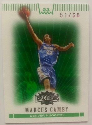  2007-08 Topps Triple Threads Emerald #63 Marcus Camby #51/66 - Image 1 of 2