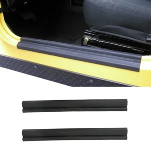 2Pcs Interior Scuff Plate Door Sill Entry Guard Trim For 97-06 Jeep Wrangler TJ - Bild 1 von 12